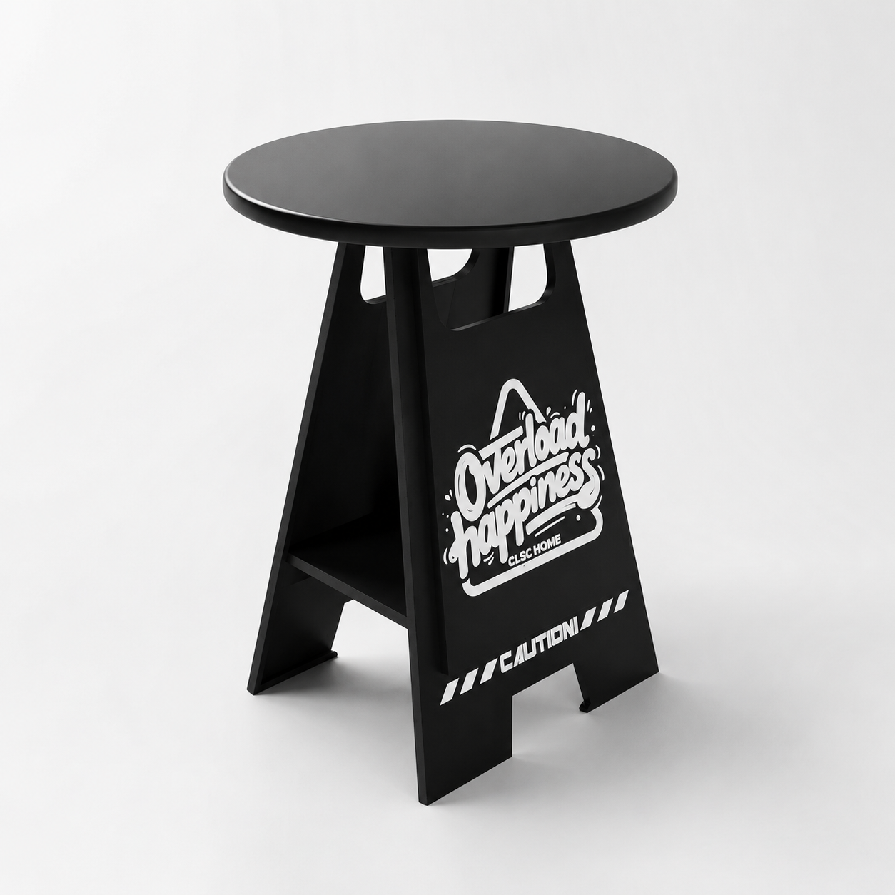 Black Metal Side Table – Urban Industrial Accent Table