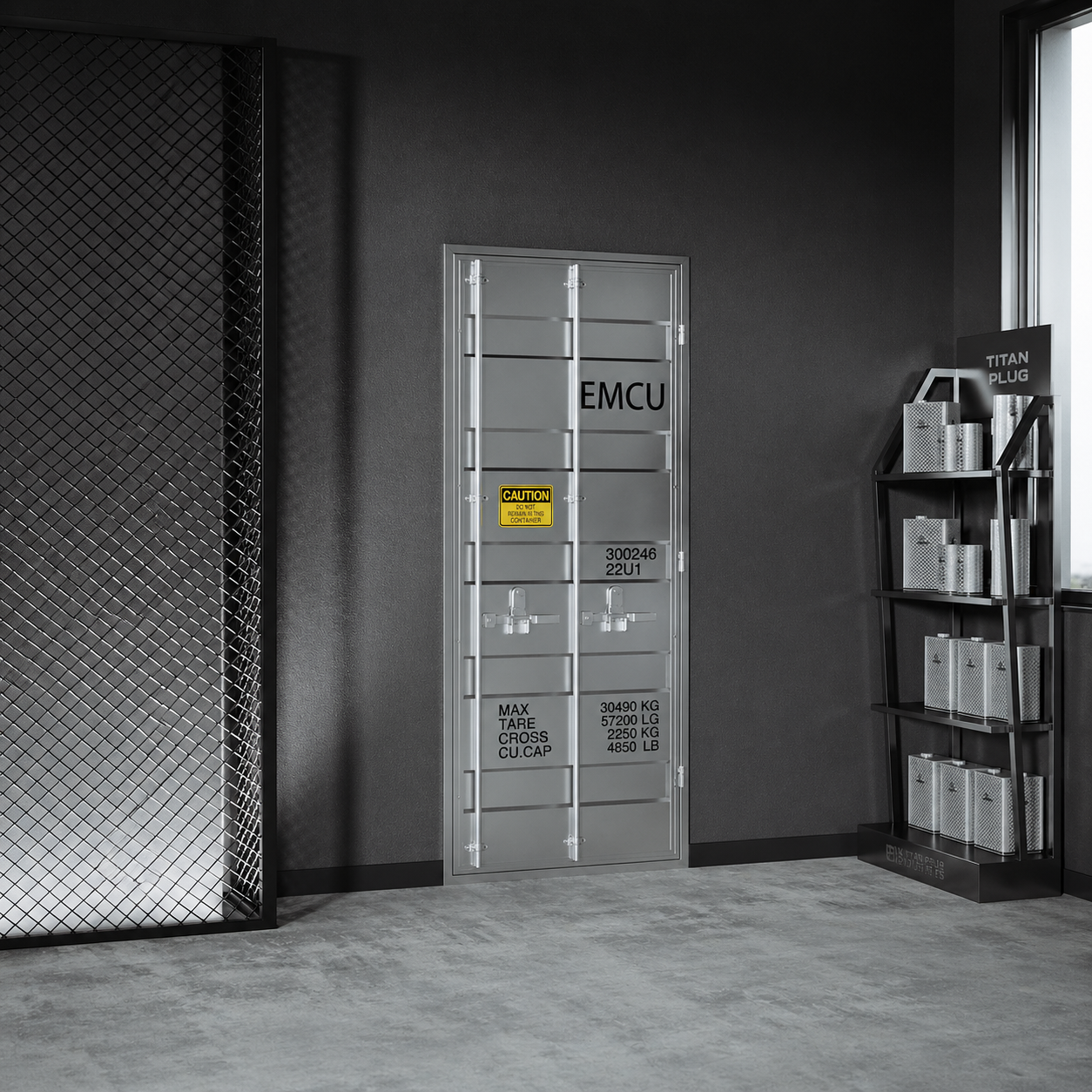 Custom Industrial Container Hidden Door for Speakeasy Bar