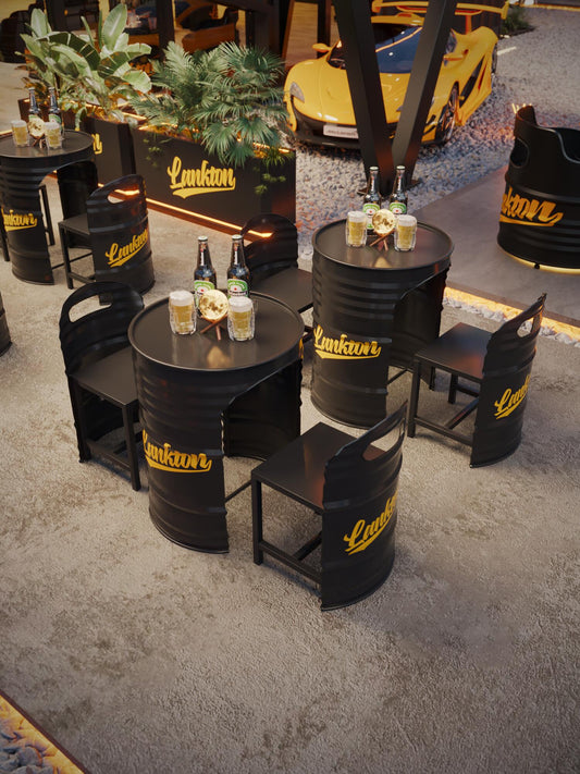 Custom Oil Drum Furniture for Bars, Cafes and Breweries