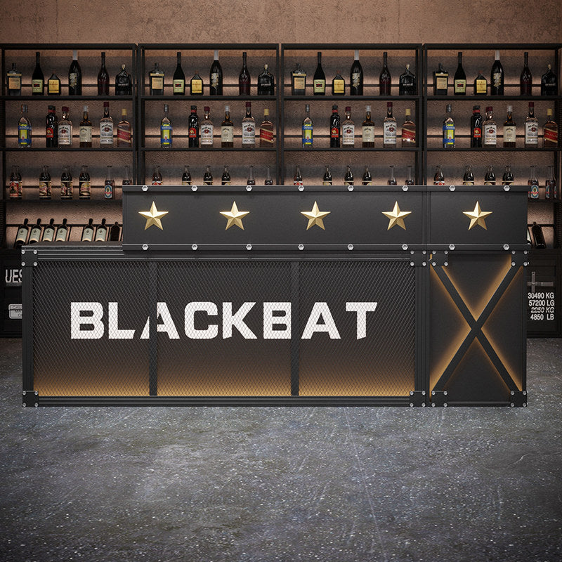 Custom Industrial LED Bar Counter for Nightclub Bar Lounge