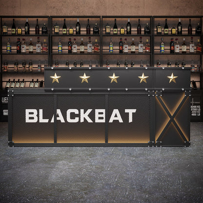 Custom Industrial LED Bar Counter for Nightclub Bar Lounge