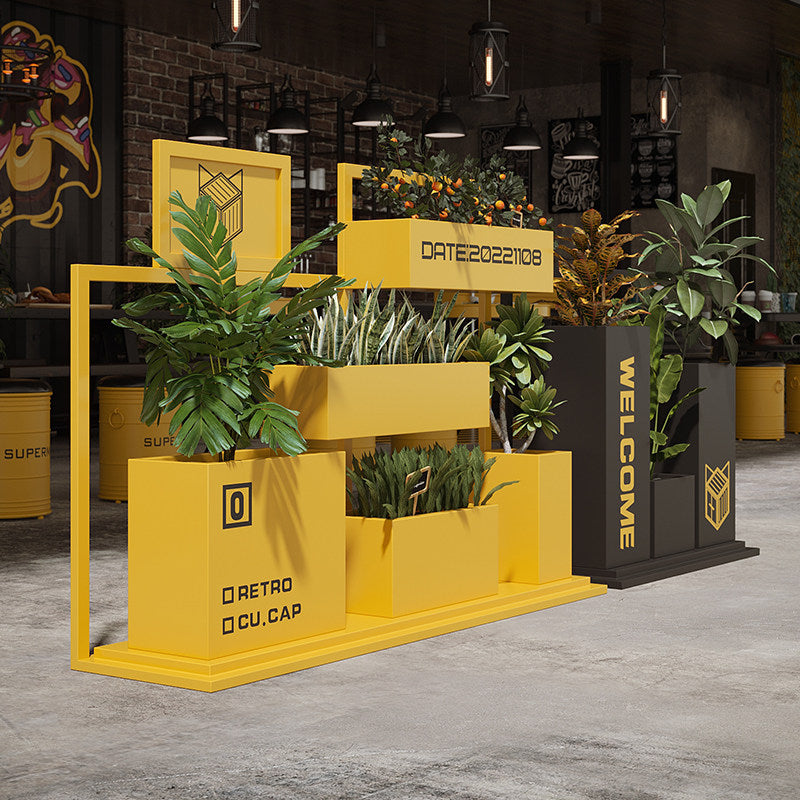 Outdoor rust-proof galvanized steel flower boxes