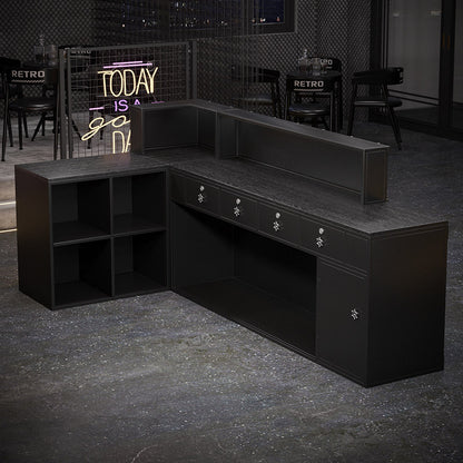 Custom Industrial LED Bar Counter for Nightclub Bar Lounge