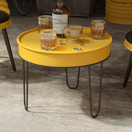 Custom Industrial Oil Drum Table and Chair Set for Bar Cafe