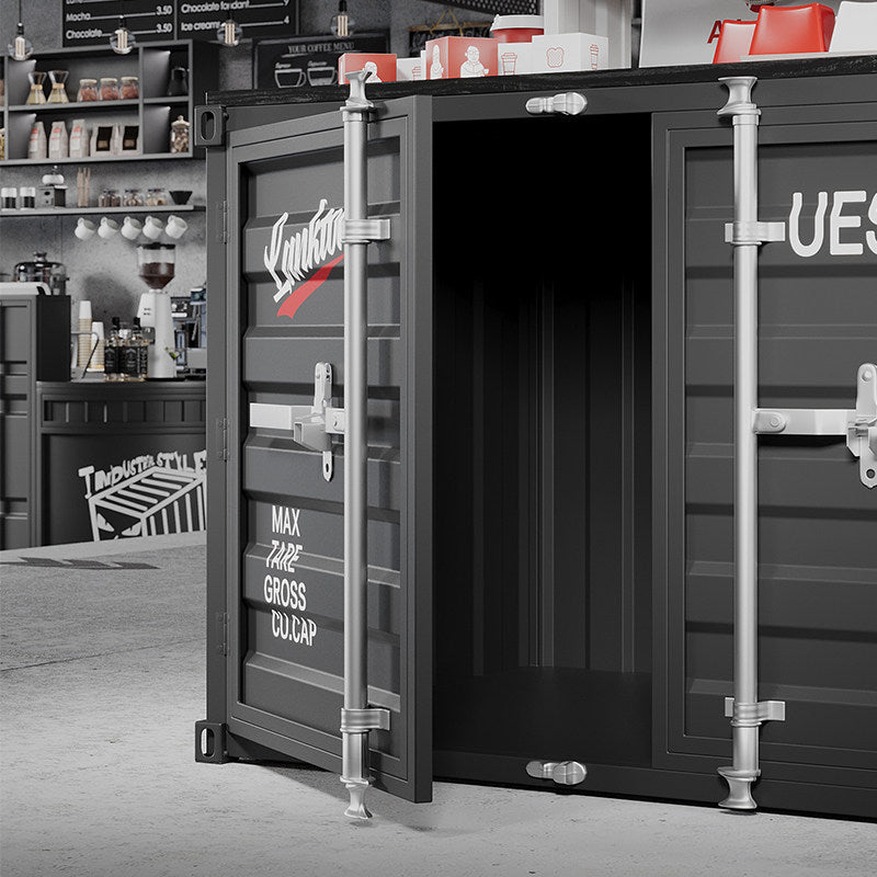 Custom Industrial Container Bar Island Counter for Cafe Restaurant