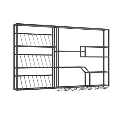 Industrial LED Wall Wine Rack for Bar Restaurant Lounge