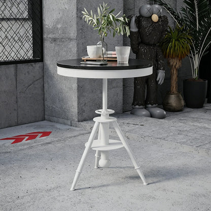 Custom Oil Drum Bar Table Set with Storage for Bar Cafe Brewery