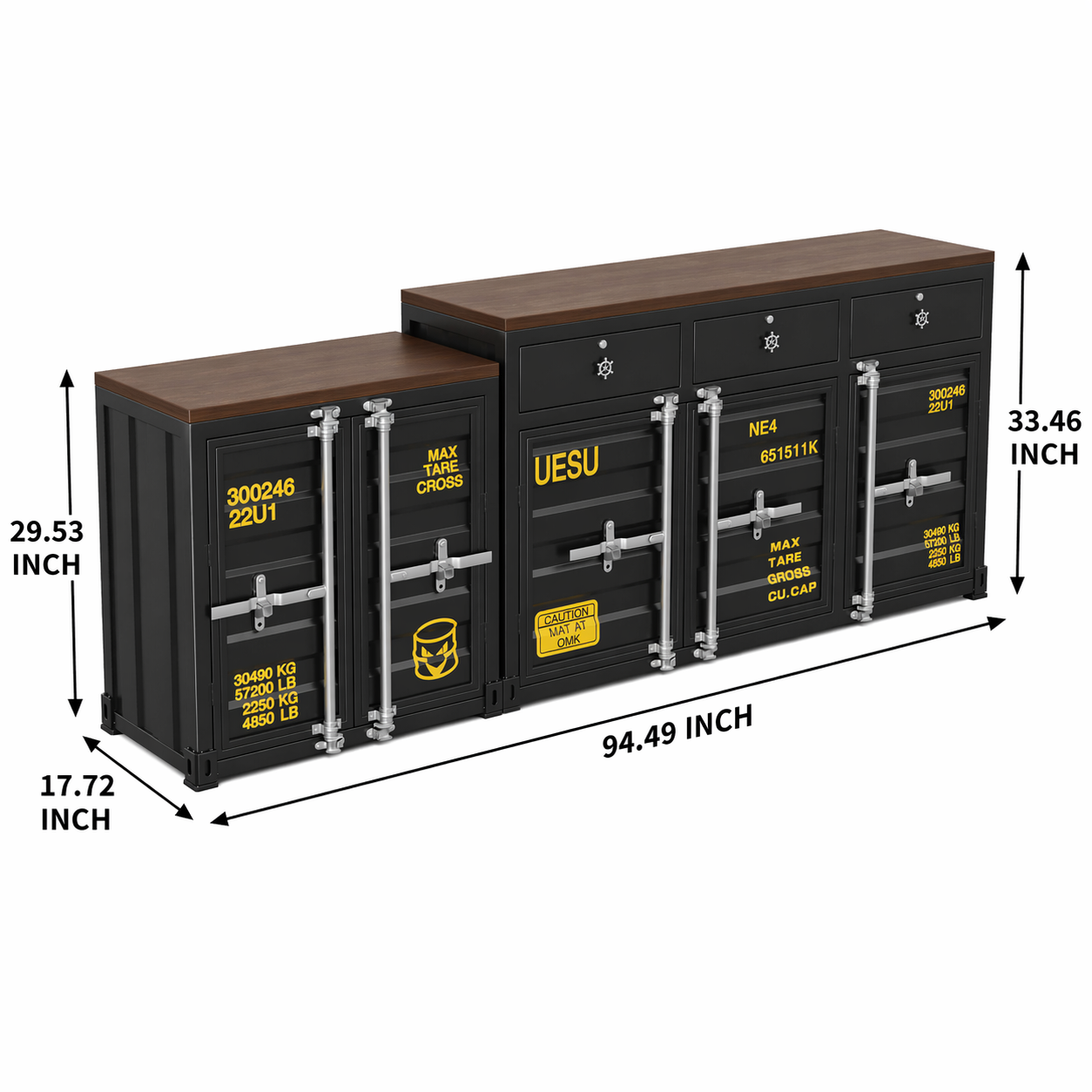 Heavy-Duty Industrial Container Storage Locker for Commercial Use