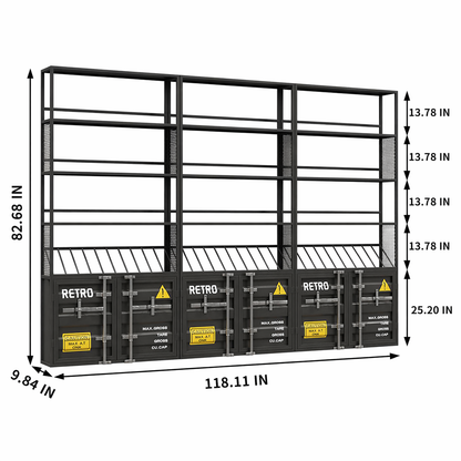 Commercial Container Wine Display Shelf System for Bar Liquor Store