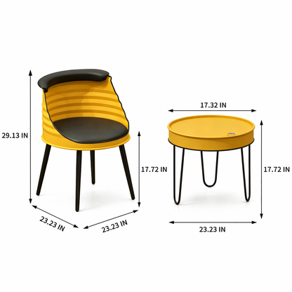 Custom Industrial Oil Drum Table and Chair Set for Bar Cafe