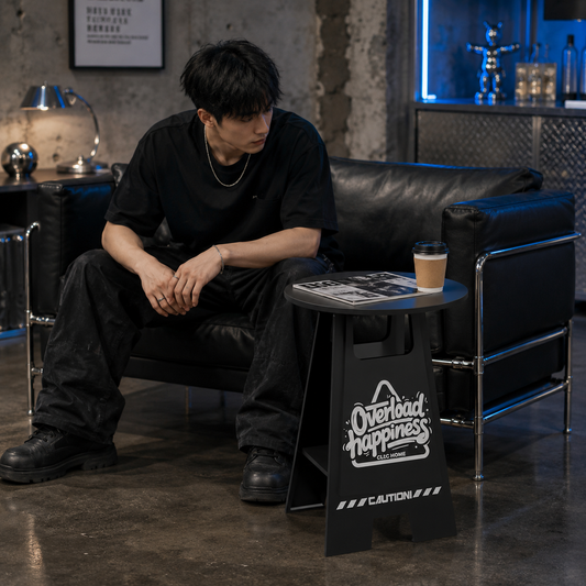 Black Metal Side Table – Urban Industrial Accent Table