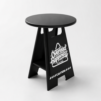 Black Metal Side Table – Urban Industrial Accent Table