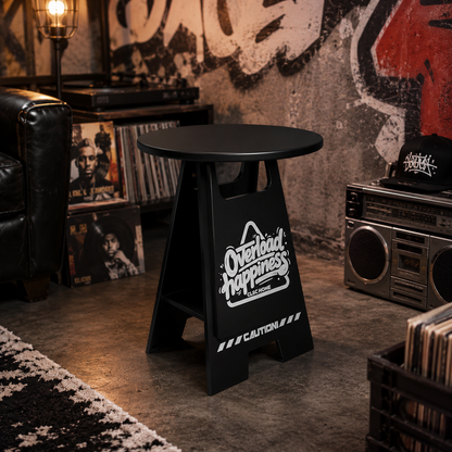 Black Metal Side Table – Urban Industrial Accent Table