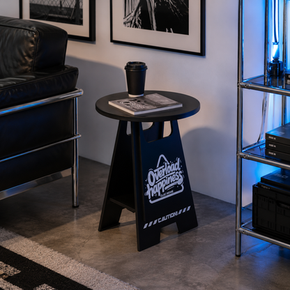 Black Metal Side Table – Urban Industrial Accent Table