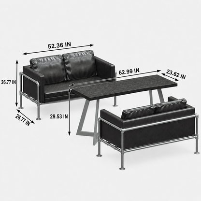 Commercial Iron Lounge Seating for Cafe Bar Hotel Lobby