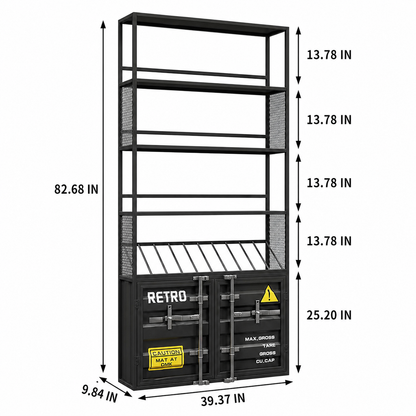 Commercial Container Wine Display Shelf System for Bar Liquor Store