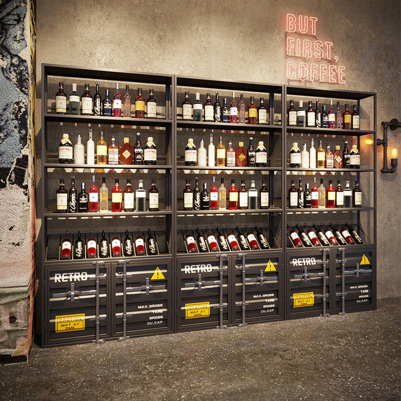 Commercial Container Wine Display Shelf System for Bar Liquor Store
