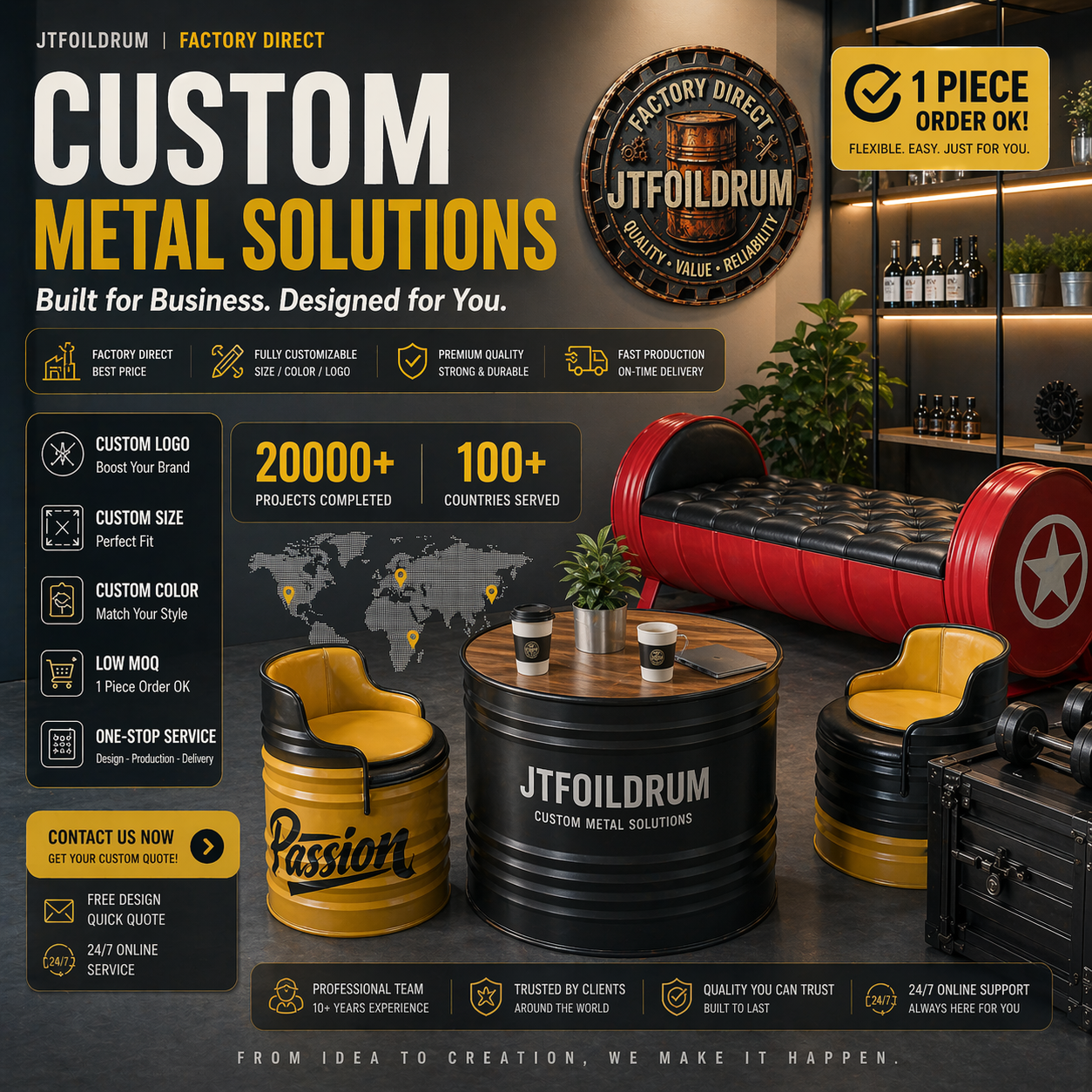 Commercial Container Wine Display Shelf System for Bar Liquor Store