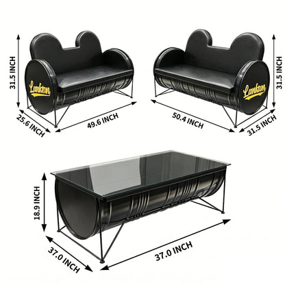 Custom Industrial Barrel Lounge Sofa for Bar Cafe Lounge