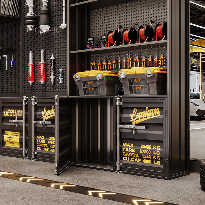 Heavy-Duty Container Garage Storage Workbench Set