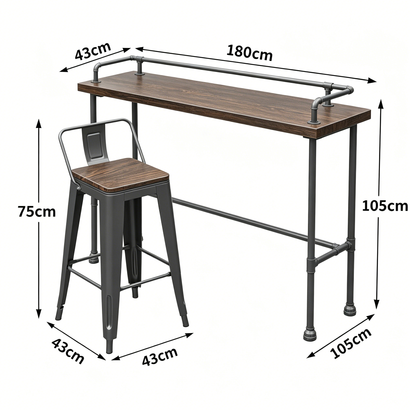 Wholesale Custom Industrial Bar Table and Chair Set